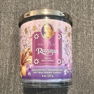 Disney Rapunzel Purple and Gold Candle
